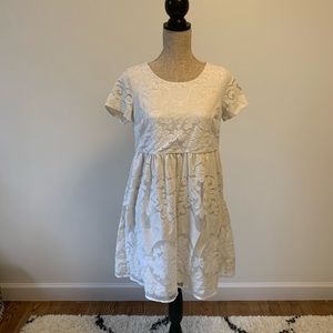 Cream Lace Dress